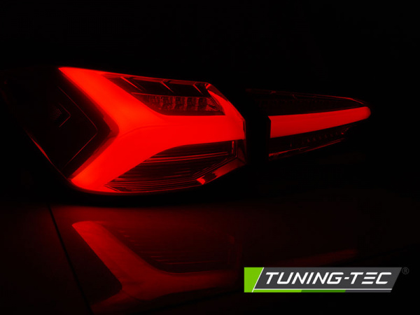 Voll LED Lightbar Design Rückleuchten für Ford Focus MK4 3/5 Türer 18-21 weiß/rot dynamischer Blinker